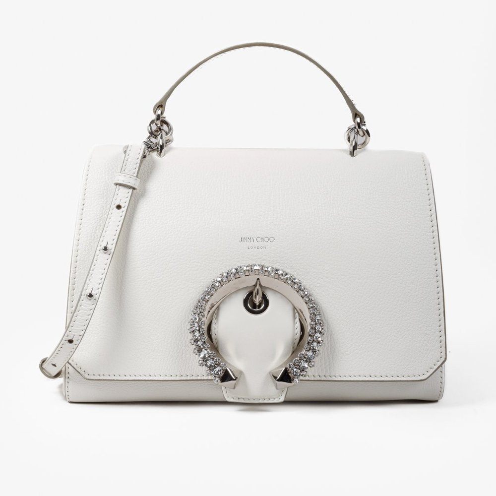Jimmy Choo Madeline White Top Handle Bag